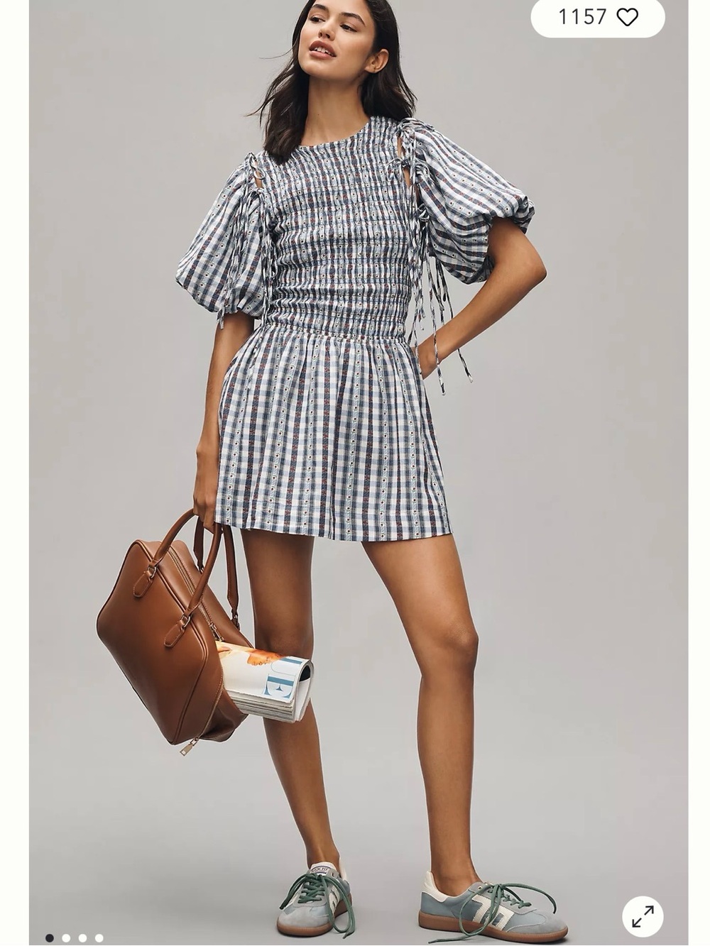 Damson Madder Becca Removable-Sleeve Bubble Mini Dress 4